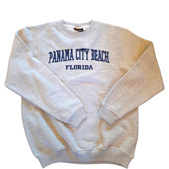Panama City Beach Florida Crewneck Sweater - Gray - Picture 3 of 4